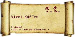 Vizel Kürt névjegykártya